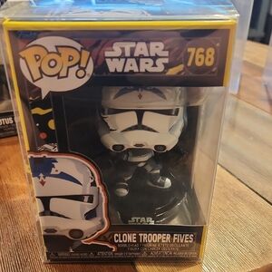 Funko Pop Clone Trooper Fives - White and Blue